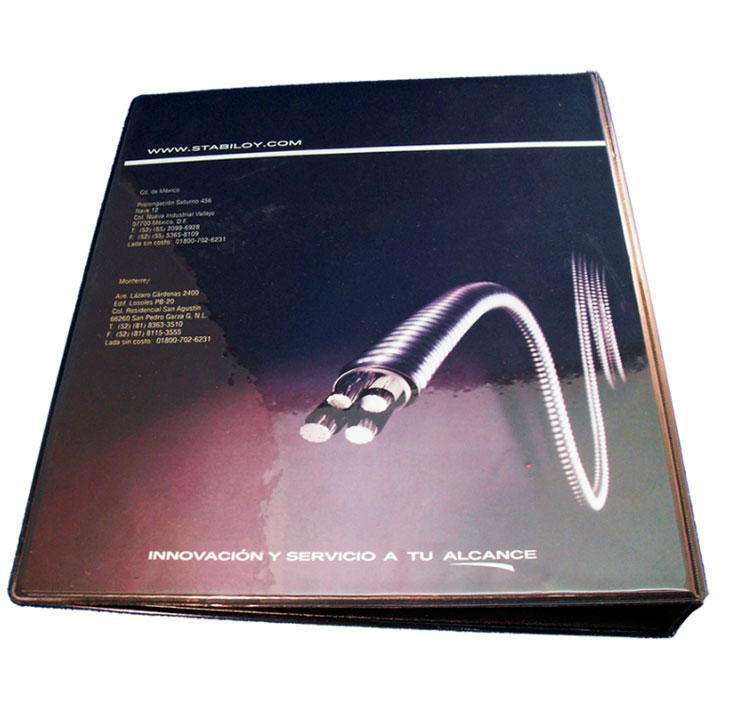 Carpeta de Vinil con Cristal